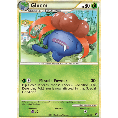 Gloom 27/90 HS Undaunted Uncommon Pokemon Card NEAR MINT TCG