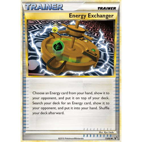 Energy Exchanger 73/90 HS Undaunted Uncommon Trainer Pokemon Card NEAR MINT TCG