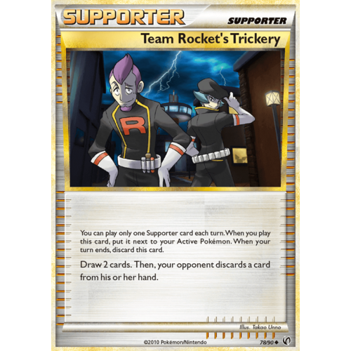 Team Rocket's Trickery 78/90 HS Undaunted Uncommon Trainer Pokemon Card NEAR MINT TCG