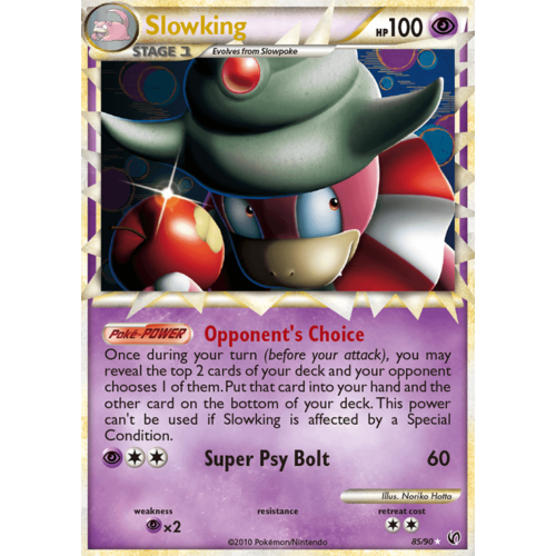 Slowking (Prime) 85/90 HS Undaunted Holo Ultra Rare Pokemon Card NEAR MINT TCG