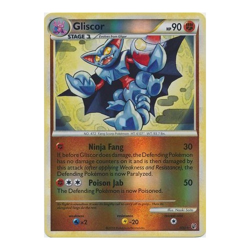 Gliscor 4/90 HS Undaunted Reverse Holo Rare Pokemon Card NEAR MINT TCG