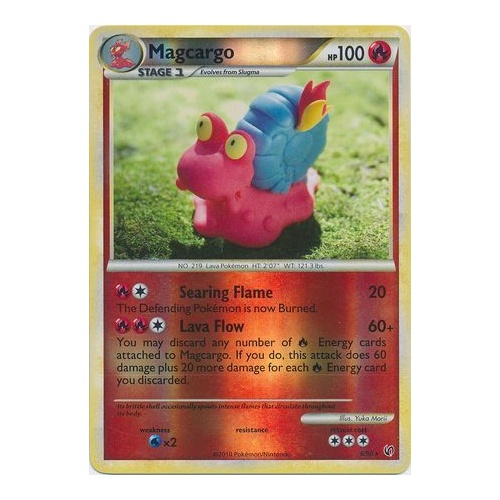 Magcargo 6/90 HS Undaunted Reverse Holo Rare Pokemon Card NEAR MINT TCG