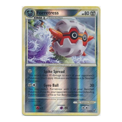 Forretress 13/90 HS Undaunted Reverse Holo Rare Pokemon Card NEAR MINT TCG