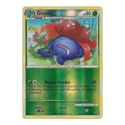 Gloom 27/90 HS Undaunted Reverse Holo Uncommon Pokemon Card NEAR MINT TCG