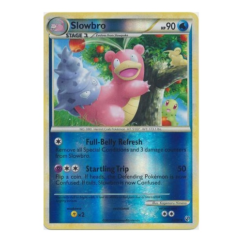 Slowbro 38/90 HS Undaunted Reverse Holo Uncommon Pokemon Card NEAR MINT TCG