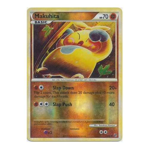 Makuhita 55/90 HS Undaunted Reverse Holo Common Pokemon Card NEAR MINT TCG