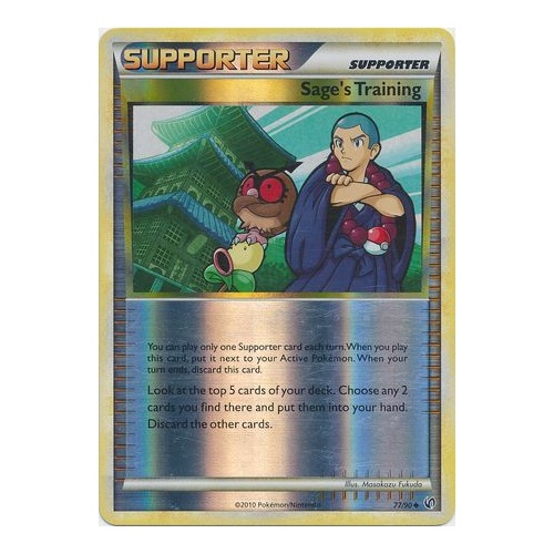Sage's Training 77/90 HS Undaunted Reverse Holo Uncommon Trainer Pokemon Card NEAR MINT TCG
