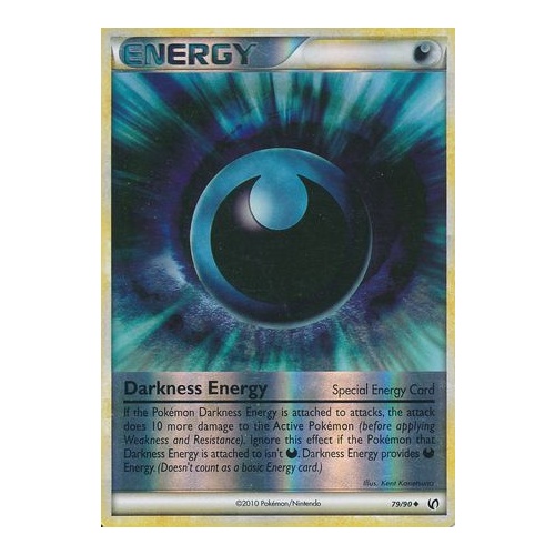 Darkness Energy 79/90 HS Undaunted Reverse Holo Uncommon Pokemon Card NEAR MINT TCG