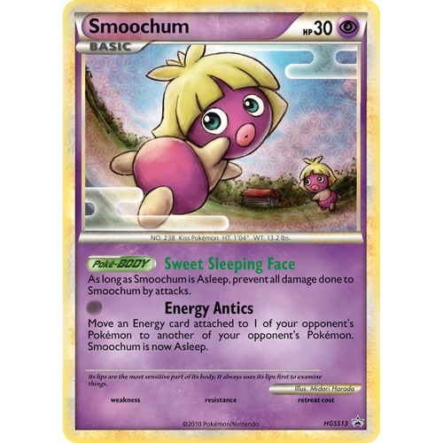 Smoochum HS13 HS Black Star Promo Pokemon Card NEAR MINT TCG
