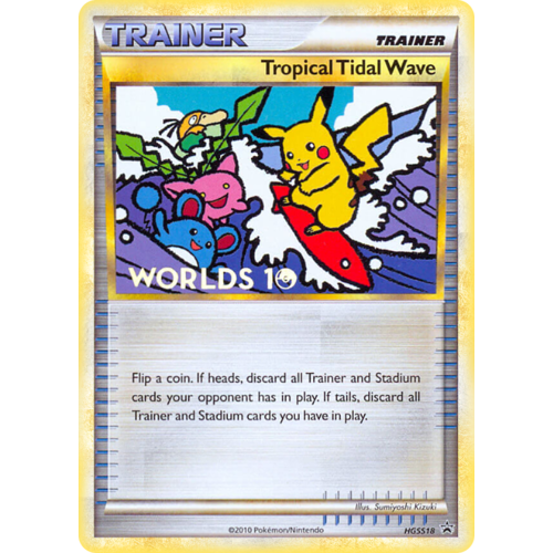 Tropical Tidal Wave HS18 HS Black Star Promo Pokemon Card NEAR MINT TCG