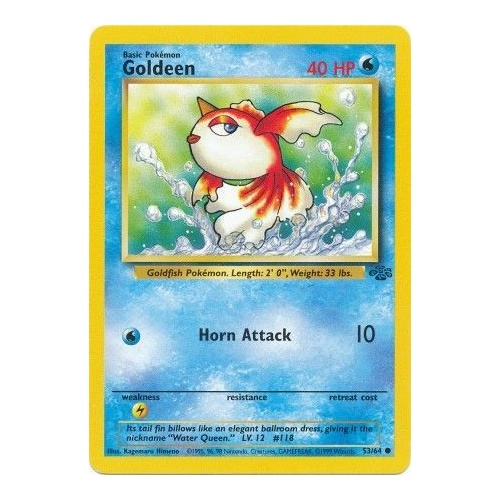 Goldeen 53/64 Jungle Set Unlimited Common Pokemon Card NEAR MINT TCG