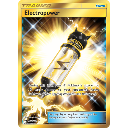 Electropower 232/214 SM Lost Thunder Holo Full Art Secret Rare Trainer Pokemon Card NEAR MINT TCG