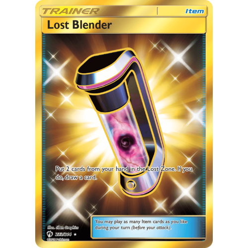 Lost Blender 233/214 SM Lost Thunder Holo Full Art Secret Rare Trainer Pokemon Card NEAR MINT TCG