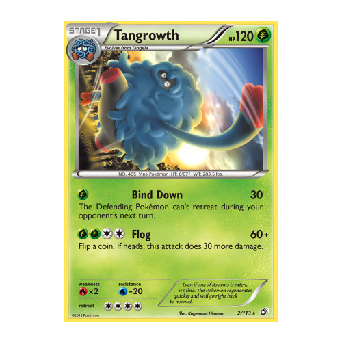 Tangrowth 2/113 BW Legendary Treasures Rare Pokemon Card NEAR MINT TCG