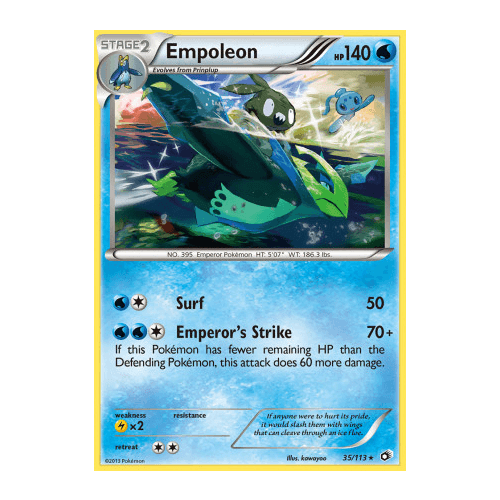 Empoleon 35/113 BW Legendary Treasures Rare Pokemon Card NEAR MINT TCG