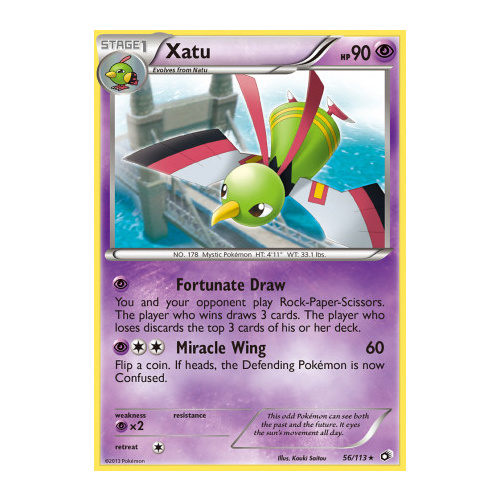 Xatu 56/113 BW Legendary Treasures Rare Pokemon Card NEAR MINT TCG