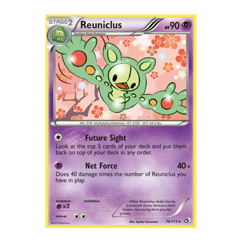 Reuniclus 76/113 BW Legendary Treasures Rare Pokemon Card NEAR MINT TCG