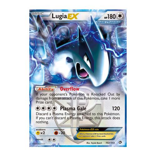 Lugia EX 102/113 BW Legendary Treasures Holo Ultra Rare