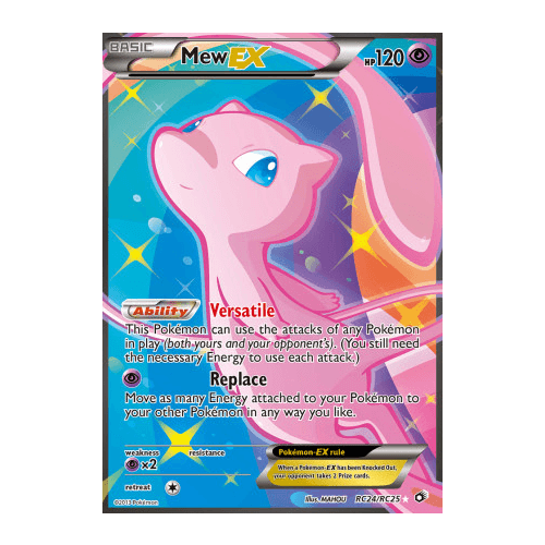 Mew EX RC24/RC25 BW Legendary Treasures Radiant Collection Holo Ultra Rare Pokemon Card NEAR MINT TCG