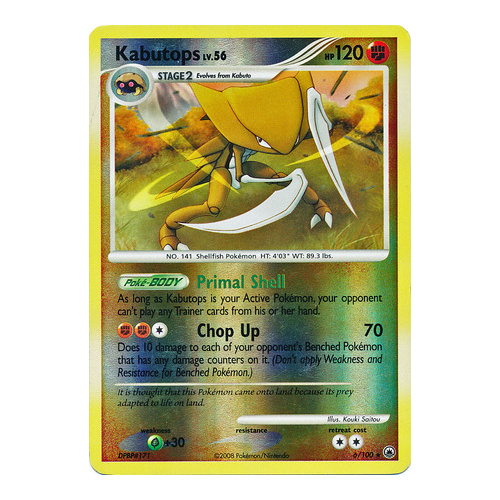 Kabutops 6/100 DP Majestic Dawn Reverse Holo Rare Pokemon Card NEAR MINT TCG