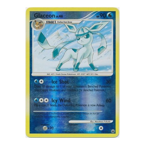 Glaceon 20/100  DP Majestic Dawn Reverse Holo Rare Pokemon Card NEAR MINT TCG