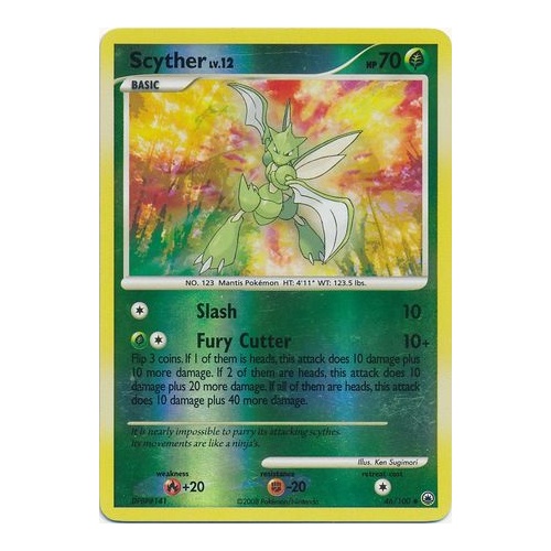 Scyther 46/100 DP Majestic Dawn Reverse Holo Uncommon Pokemon Card NEAR MINT TCG