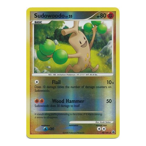 Sudowoodo 48/100 DP Majestic Dawn Reverse Holo Uncommon Pokemon Card NEAR MINT TCG