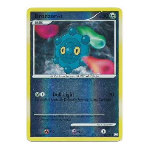 Bronzor 52/100 DP Majestic Dawn Reverse Holo Common Pokemon Card NEAR MINT TCG
