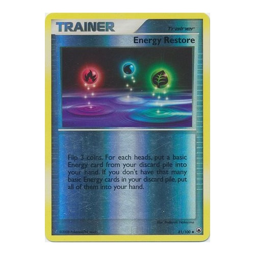 Energy Restore 81/100 DP Majestic Dawn Reverse Holo Uncommon Trainer Pokemon Card NEAR MINT TCG