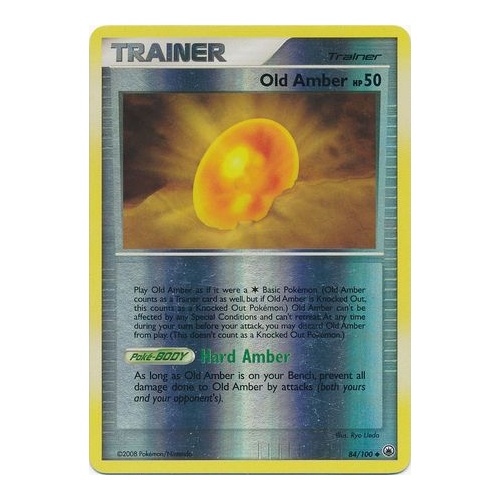 Old Amber 84/100 DP Majestic Dawn Reverse Holo Uncommon Trainer Pokemon Card NEAR MINT TCG