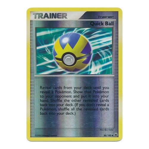 Quick Ball 86/100 DP Majestic Dawn Reverse Holo Uncommon Trainer Pokemon Card NEAR MINT TCG