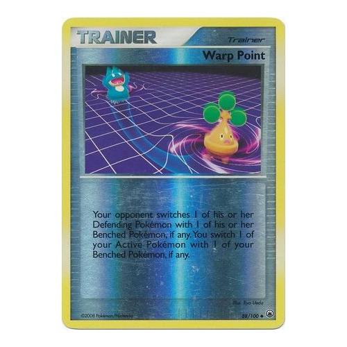Warp Point 88/100 DP Majestic Dawn Reverse Holo Uncommon Trainer Pokemon Card NEAR MINT TCG