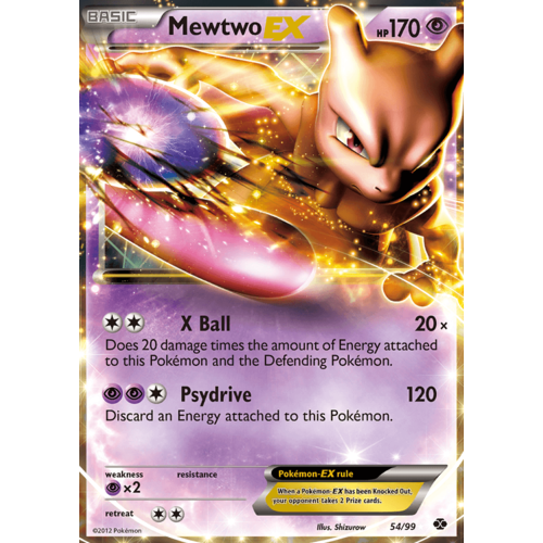 Mewtwo EX 54/99 BW Next Destinies Holo Ultra Rare Pokemon Card NEAR MINT TCG