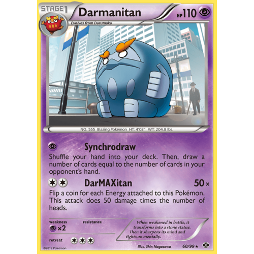 Darmanitan 60/99 BW Next Destinies Rare Pokemon Card NEAR MINT TCG