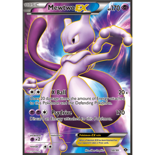 Mewtwo EX 98/99 BW Next Destinies Holo Ultra Rare Full Art Pokemon Card NEAR MINT TCG