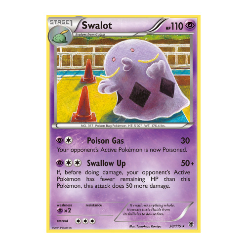 Swalot 38/119 XY Phantom Forces Rare Pokemon Card NEAR MINT TCG
