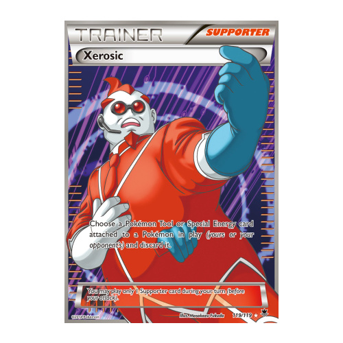 Xerosic 119/119 XY Phantom Forces Holo Ultra Rare Full Art Pokemon Card NEAR MINT TCG