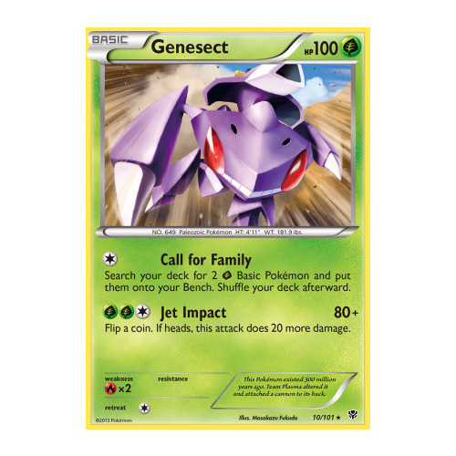 Genesect 10/101 BW Plasma Blast Rare Pokemon Card NEAR MINT TCG