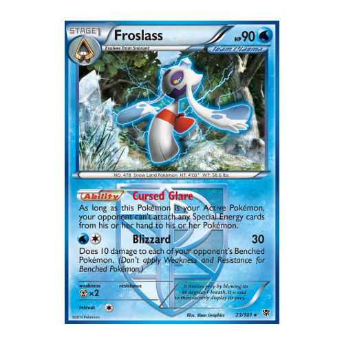 Froslass 23/101 BW Plasma Blast Rare Pokemon Card NEAR MINT TCG