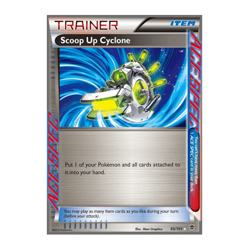 Scoop Up Cyclone 95/101 BW Plasma Blast Holo Rare Ace Spec Trainer Pokemon Card NEAR MINT TCG