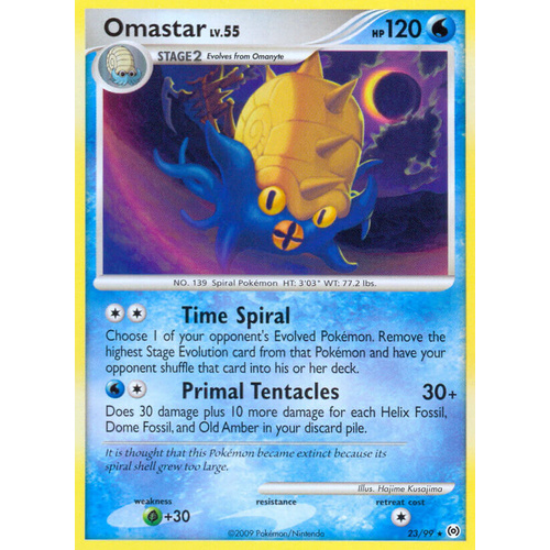 Omastar 23/99 Platinum Arceus Rare Pokemon Card NEAR MINT TCG