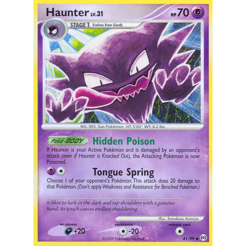 Haunter 41/99 Platinum Arceus Uncommon Pokemon Card NEAR MINT TCG