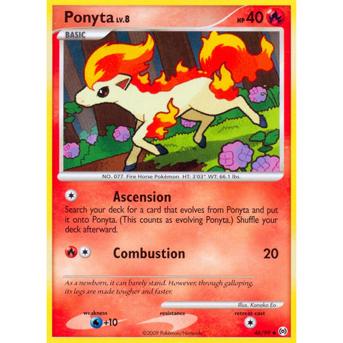 Ponyta 46/99 Platinum Arceus Uncommon Pokemon Card NEAR MINT TCG