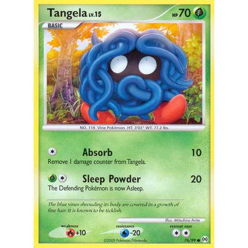 Tangela 76/99 Platinum Arceus Common Pokemon Card NEAR MINT TCG