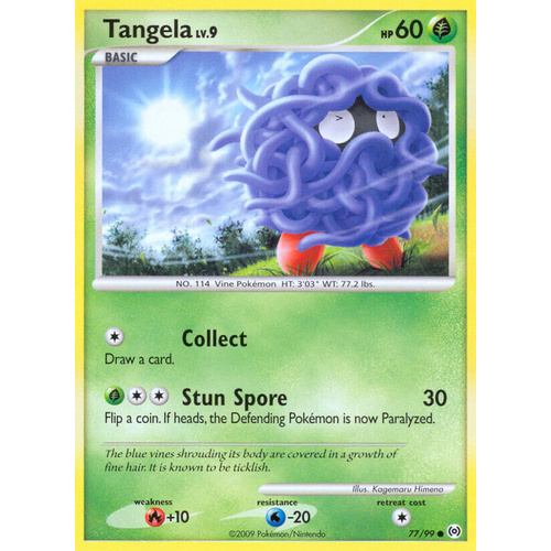 Tangela 77/99 Platinum Arceus Common Pokemon Card NEAR MINT TCG