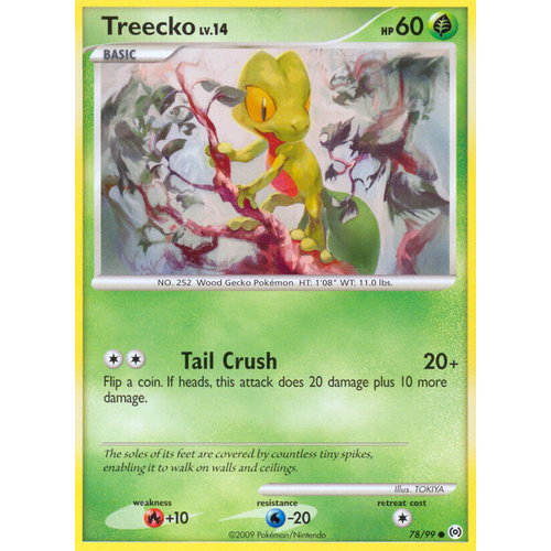 Treecko 78/99 Platinum Arceus Common Pokemon Card NEAR MINT TCG