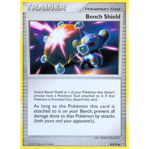 Bench Shield 83/99 Platinum Arceus Uncommon Trainer Pokemon Card NEAR MINT TCG