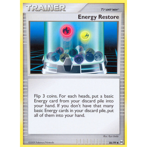 Energy Restore 86/99 Platinum Arceus Uncommon Trainer Pokemon Card NEAR MINT TCG