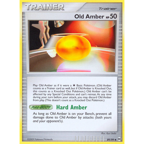 Old Amber 89/99 Platinum Arceus Uncommon Trainer Pokemon Card NEAR MINT TCG