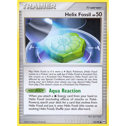 Helix Fossil 93/99 Platinum Arceus Common Trainer Pokemon Card NEAR MINT TCG